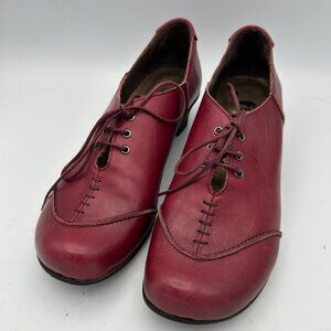 Whimsical Women's Burgundy Red Ankle Leather Boots